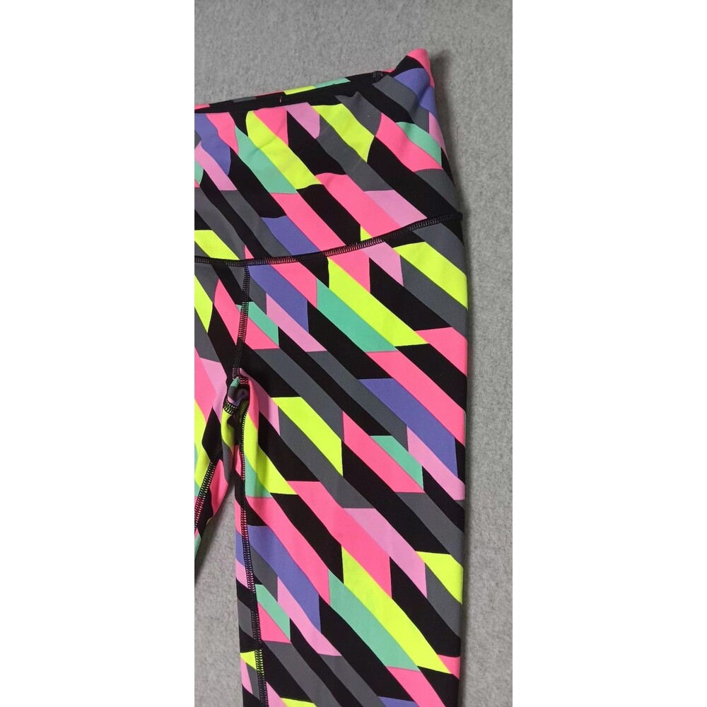 Victorias Secret VSX Sport Coolant Knockout Leggings S Neon Colorblock Abstract - Picture 4 of 10